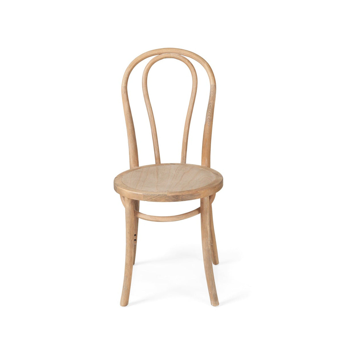 Wooden chair on a white background