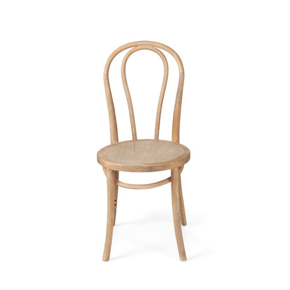 Wooden chair on a white background