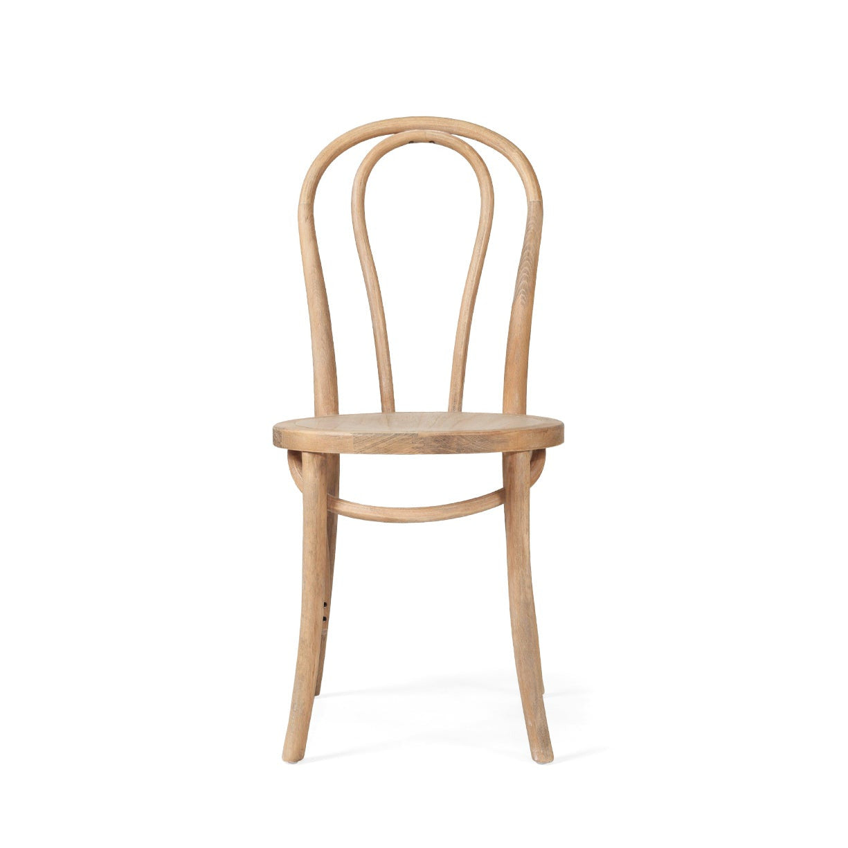 Wooden chair on a white background