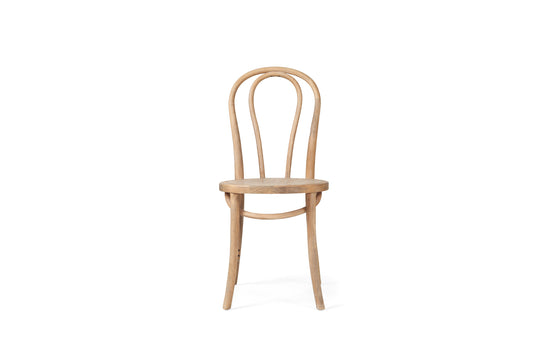 Wooden chair on a white background