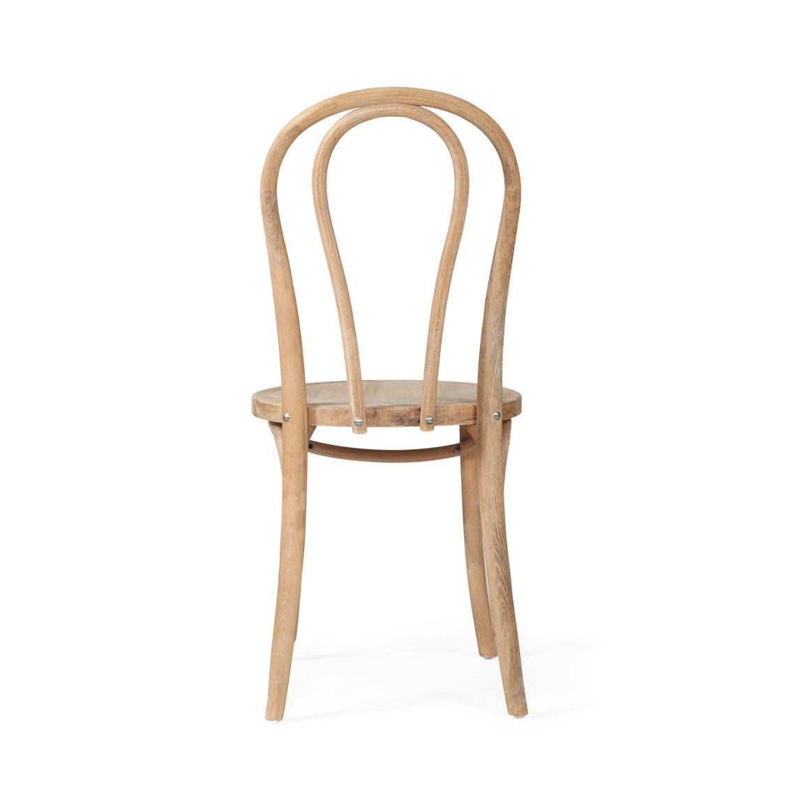 Wooden chair on a white background