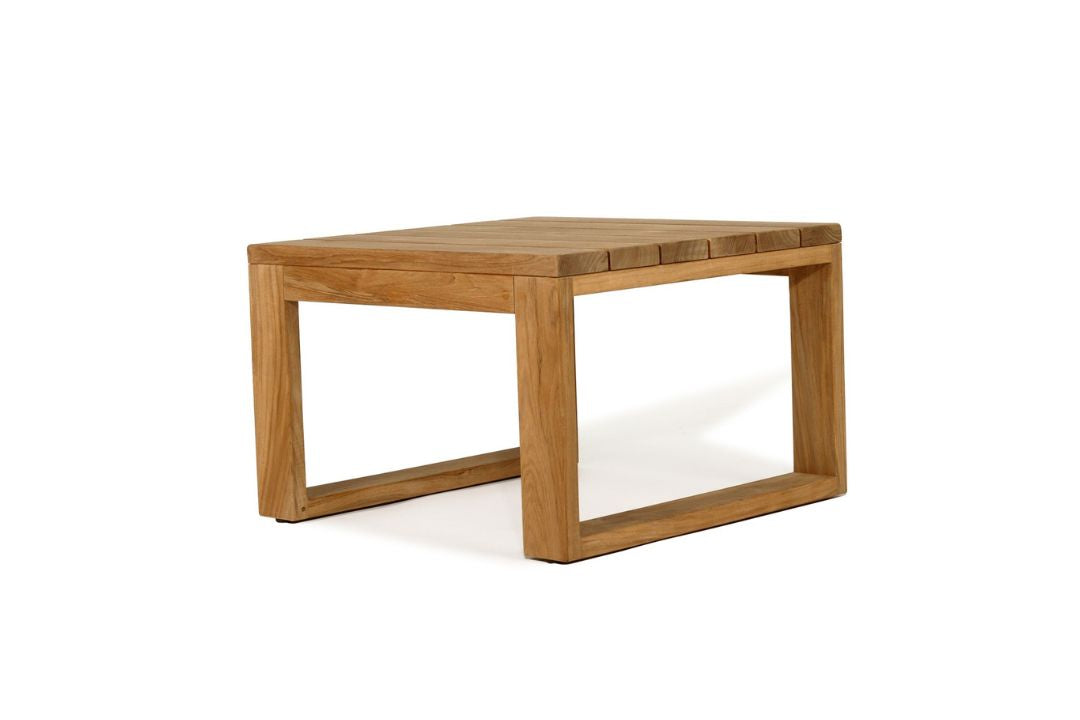 Wooden table on a white background