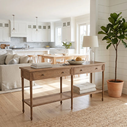 Cayman Console Table - Weathered Oak | 185cm