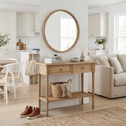 Cayman Console Table - Weathered Oak | 100cm
