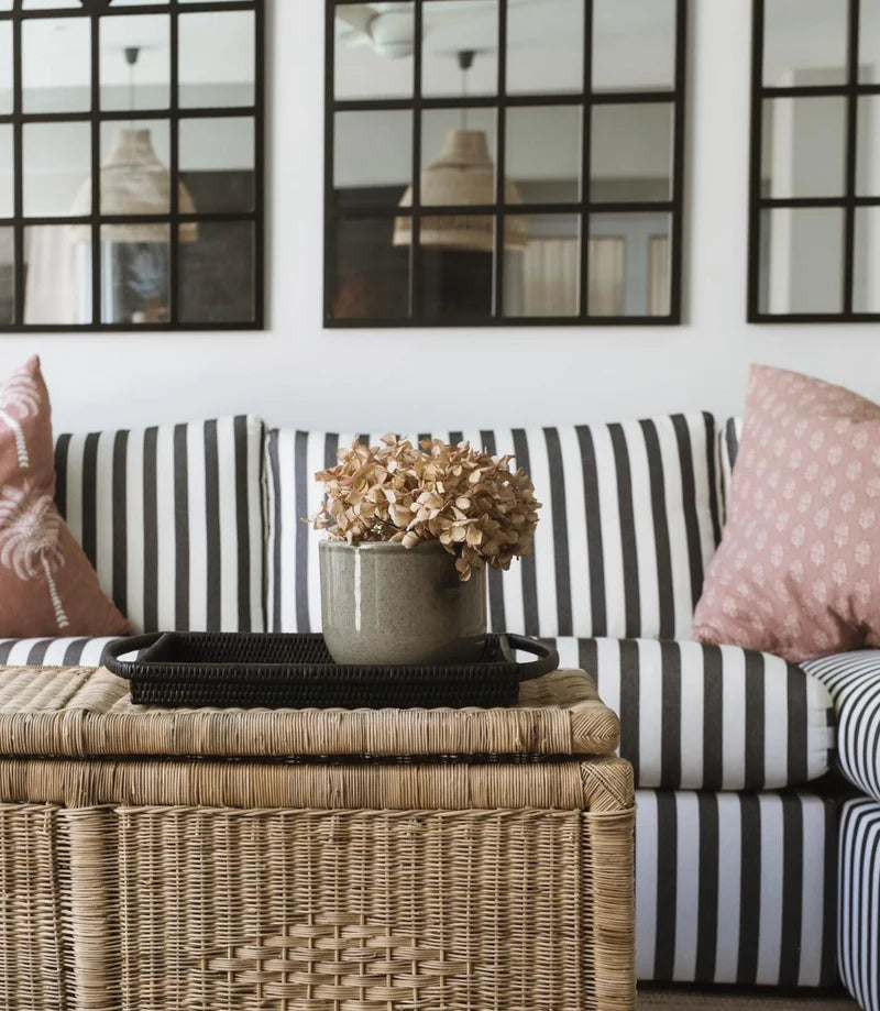 Classic Cane Blanket Box / Storage Bench