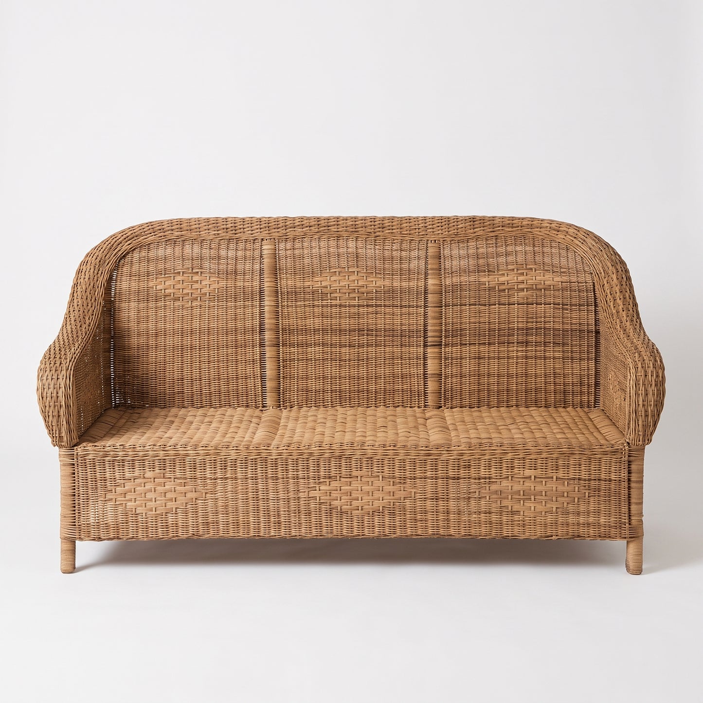 Classic Malawi Woven Cane 3 Seat Sofa - Natural