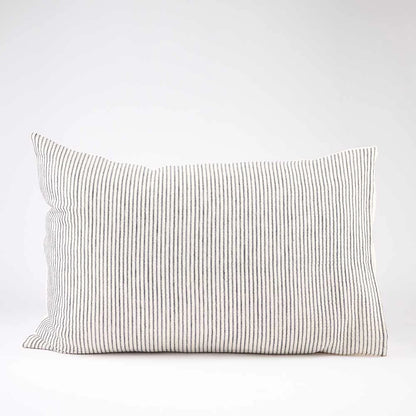 Striped pillow on a white background