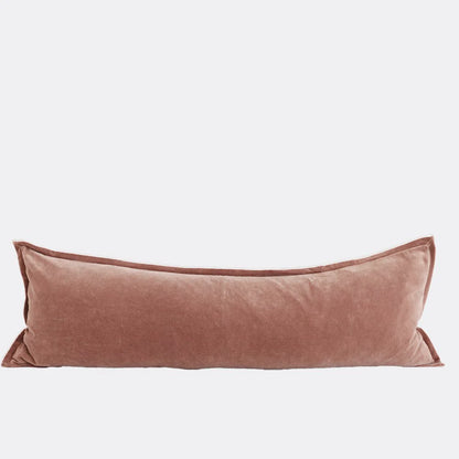 Brown rectangular pillow on a white background