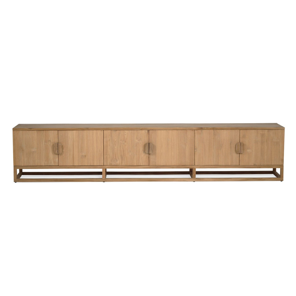 Flynn Natural Teak Entertainment Unit - 300cm | 6 Door