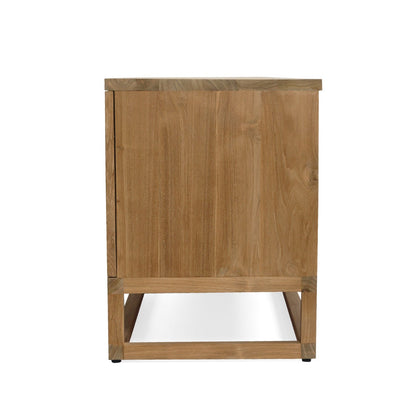 Flynn Natural Teak Entertainment Unit - 300cm | 6 Door