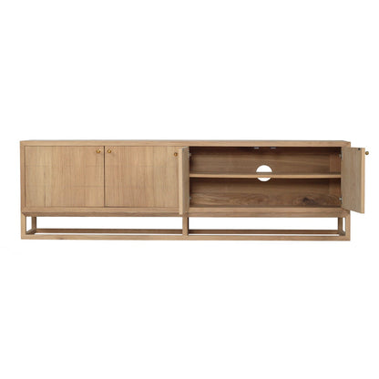 Freya American Oak Entertainment Unit - 200cm | 4 Door