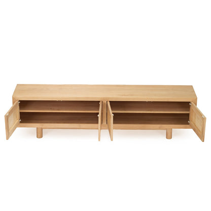 Hali American Oak Entertainment Unit - 220cm 4 Door