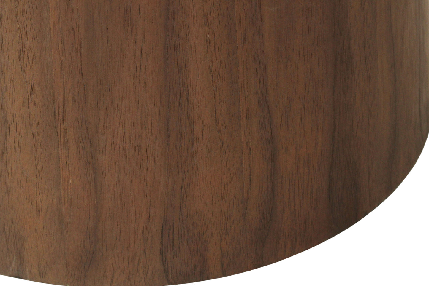 Jansen White Microcement Dining Table Round - Walnut Base