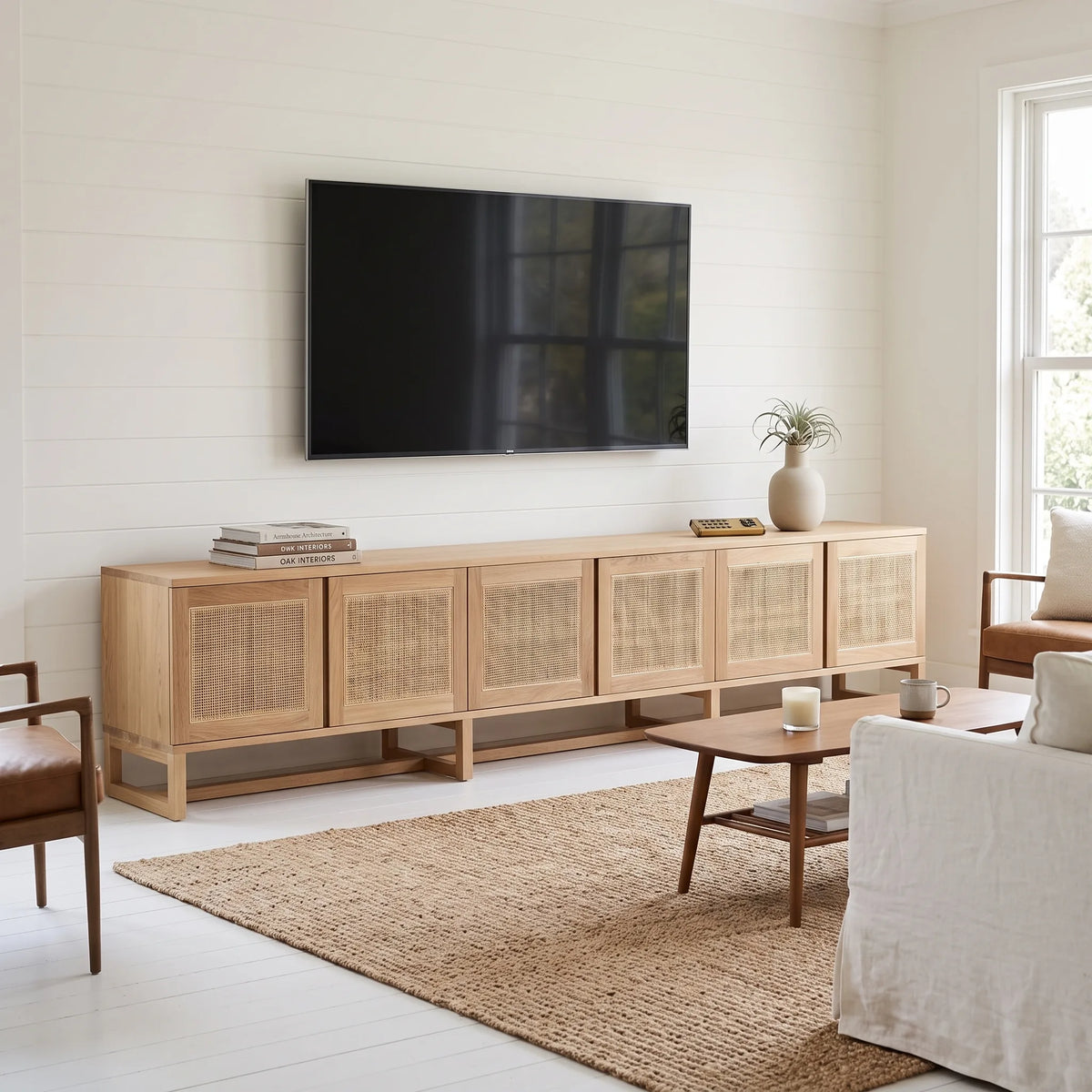 Sun Republic Kiera American Oak Entertainment Unit