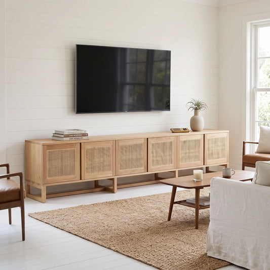 Sun Republic Kiera American Oak Entertainment Unit