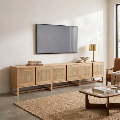Sun Republic Kiera American Oak Entertainment Unit