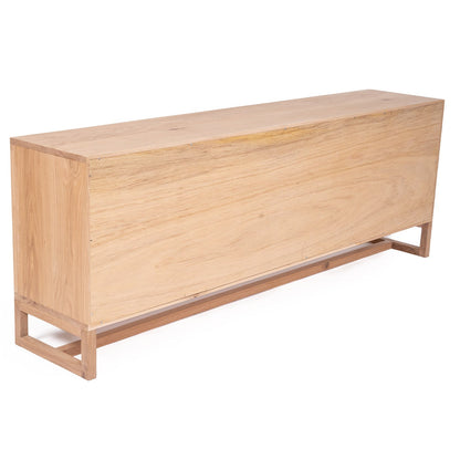 Wooden sideboard on a white background