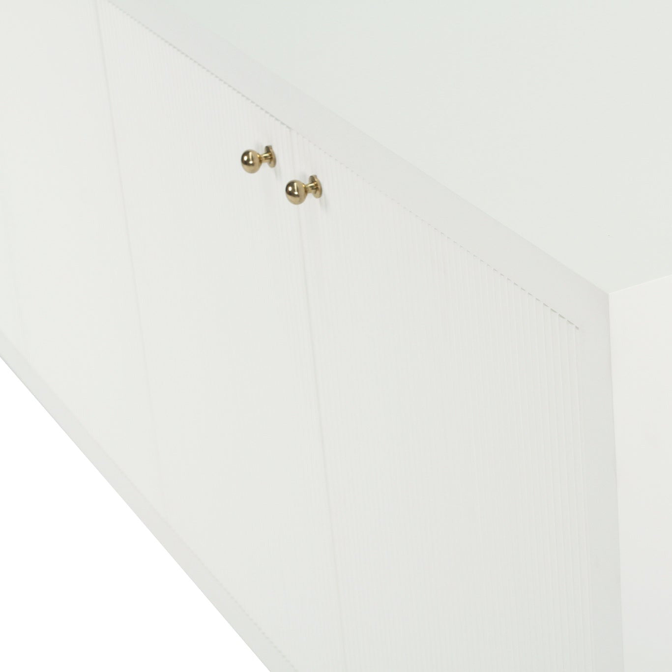 Close-up of a white sideboard