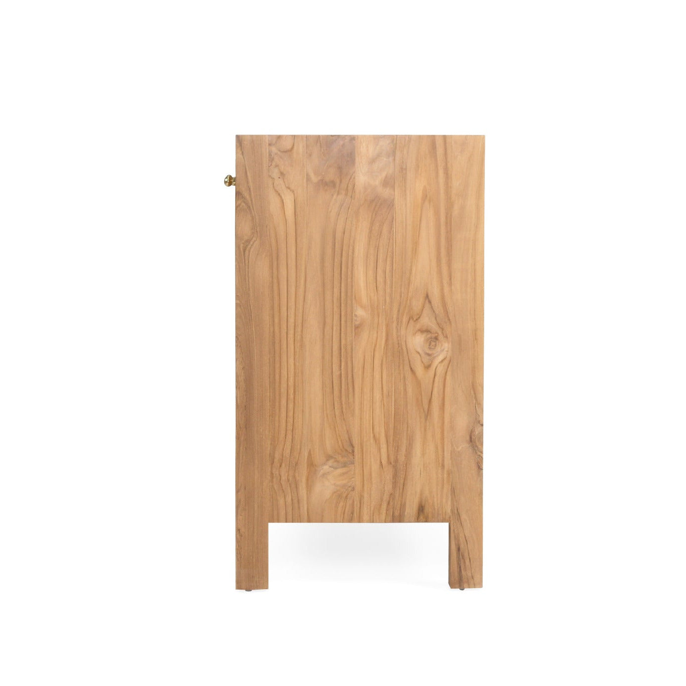 Wooden cabinet on a white background