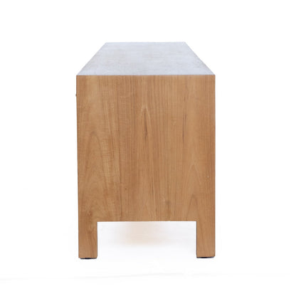 Kingscliff Teak Entertainment Unit Natural - 300cm | 6 Door