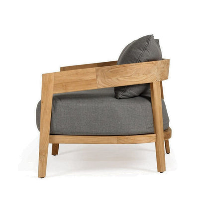 Kirra Outdoor 3 Seater Sofa – Teak/Slate Grey