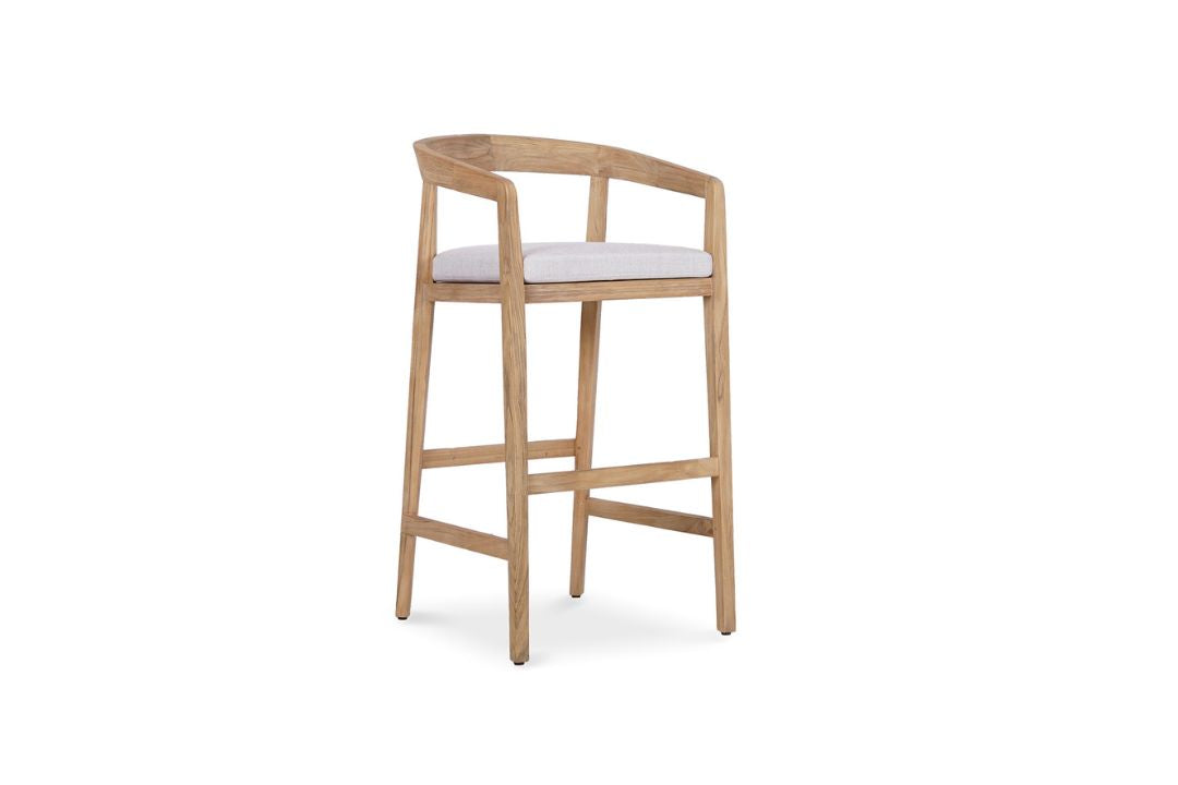 Kirra Teak Counter/Bar Stool with Sunbrella