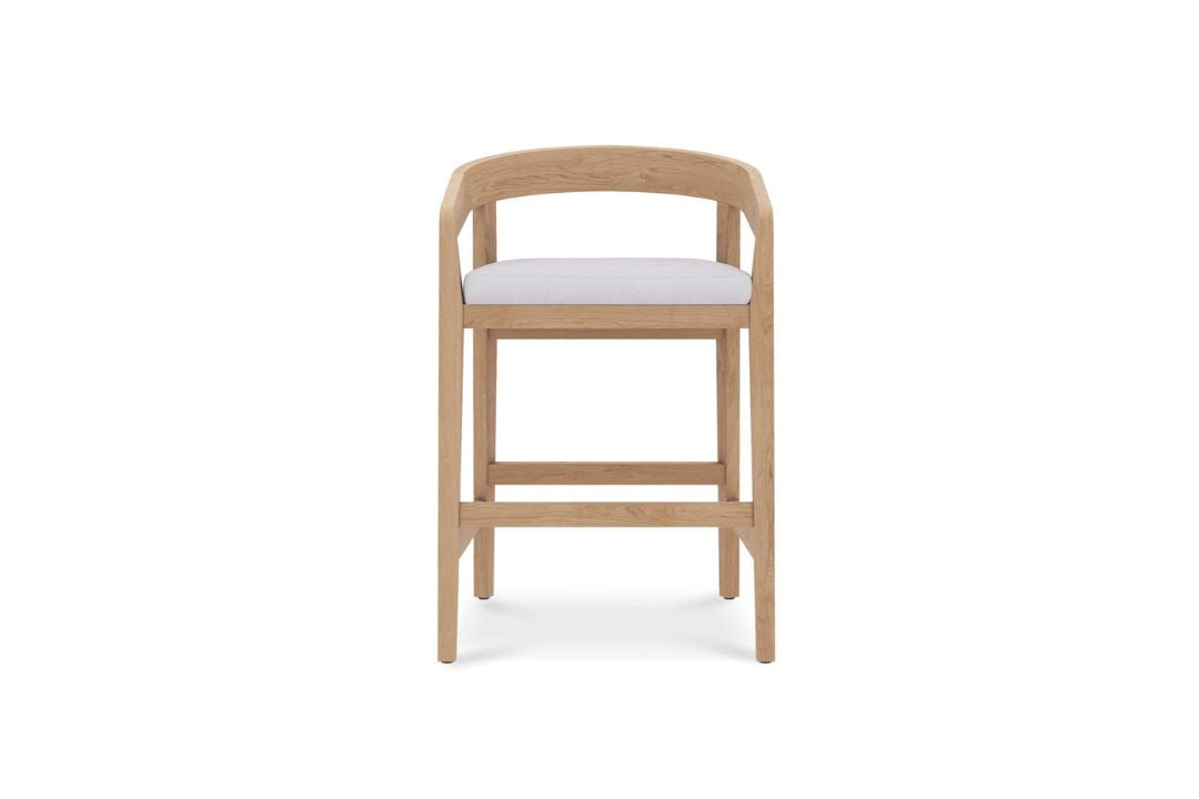 Kirra Teak Counter/Bar Stool with Sunbrella