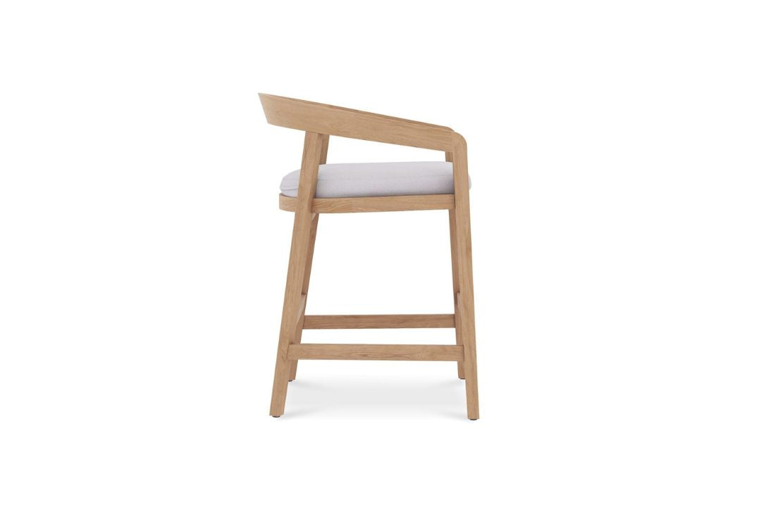 Kirra Teak Counter/Bar Stool with Sunbrella