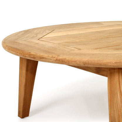 Kirra Round Teak Outdoor Coffee Table Sun Republic 