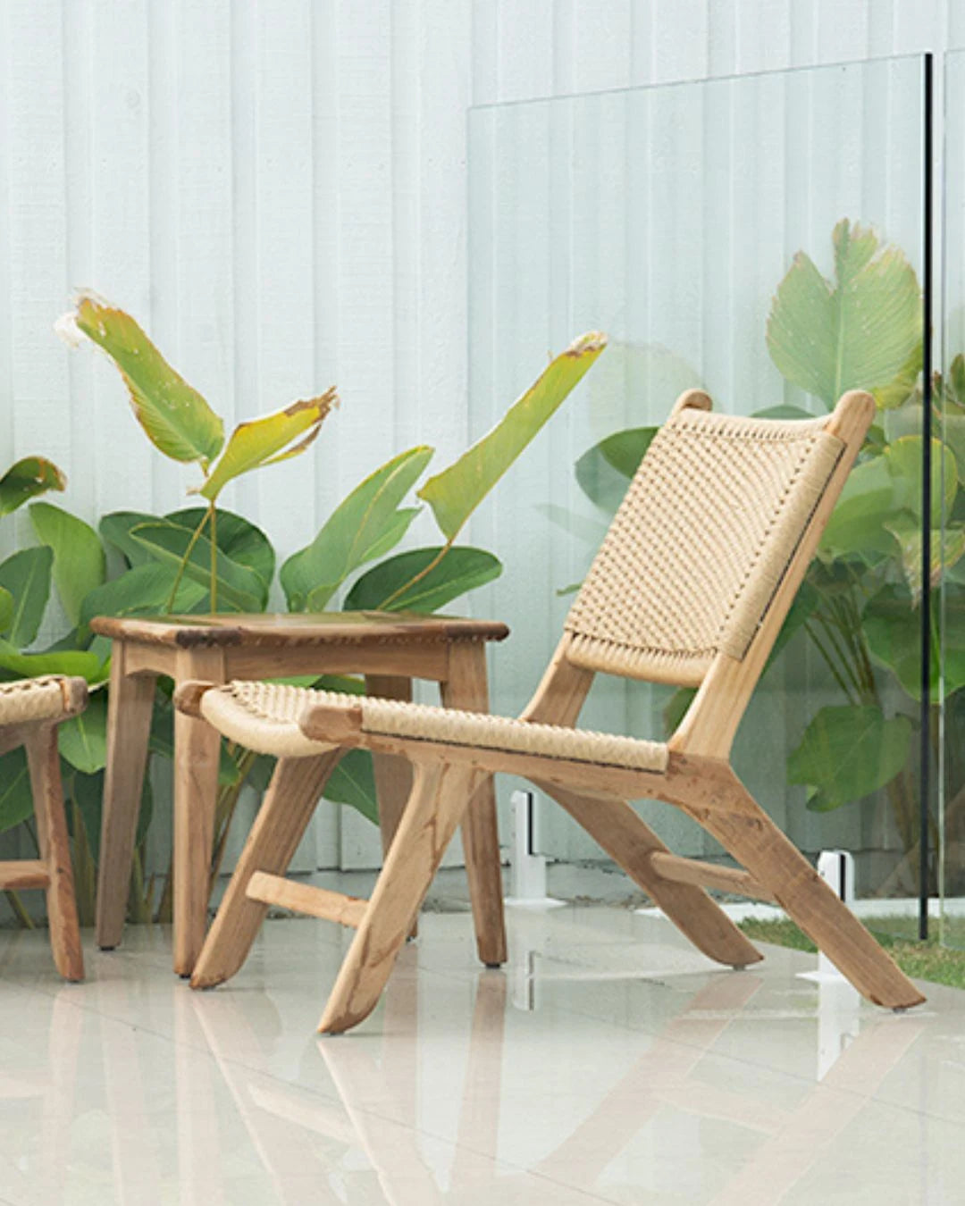 Kirra Square Teak Outdoor Side Table