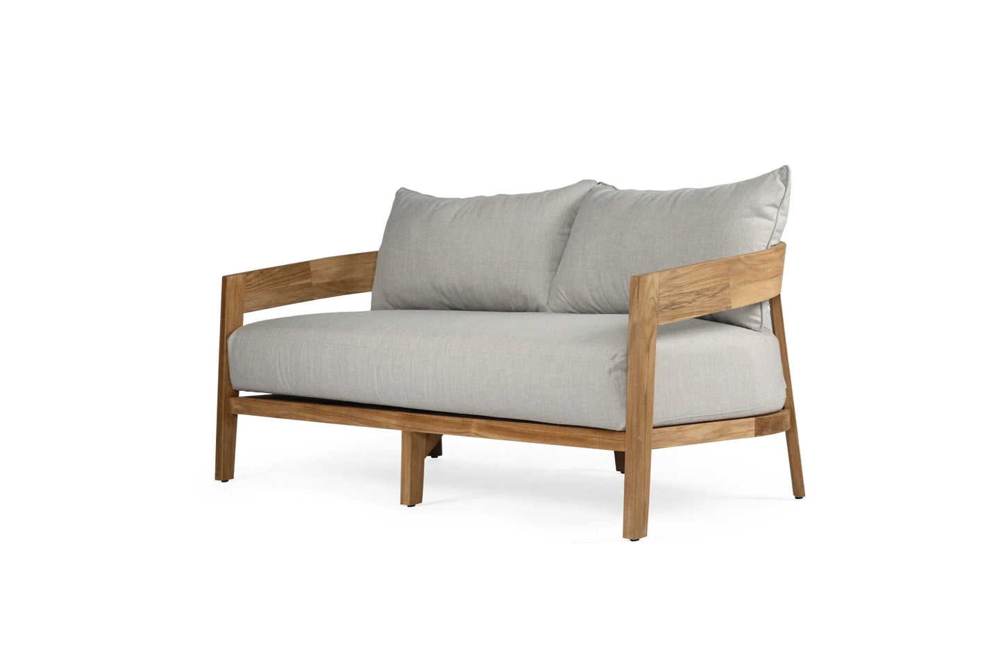 Kirra Teak 2 Seater Outdoor Sofa – Sunbrella Cushions (3 Colours)