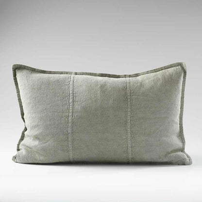 Green cushion on a white background