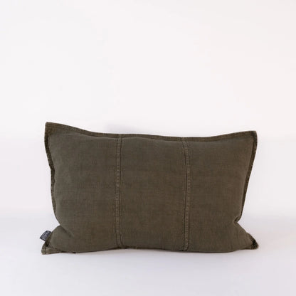 Brown pillow on a white background