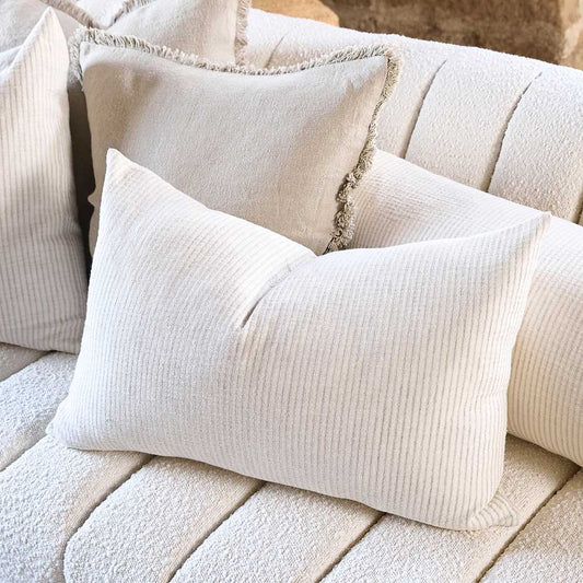 Marina Timeless Natural Stripe Cushion