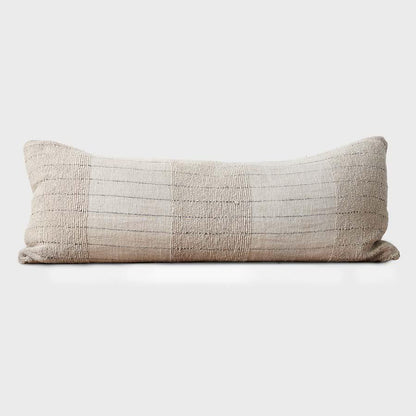 Extra long Lumbar cushion on a white background