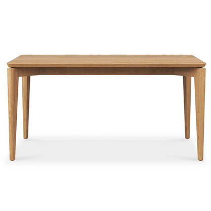 Wooden table on a white background