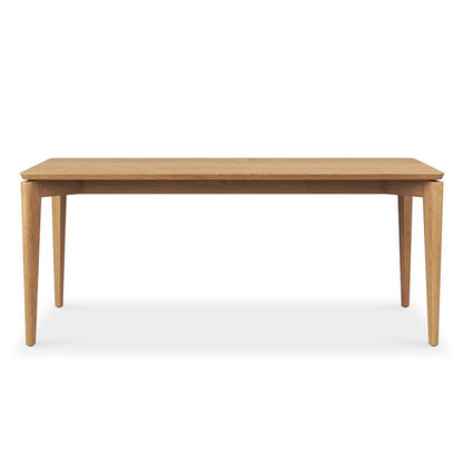 Wooden table on a white background