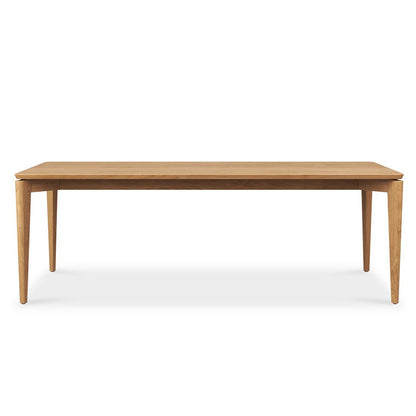 Wooden table on a white background