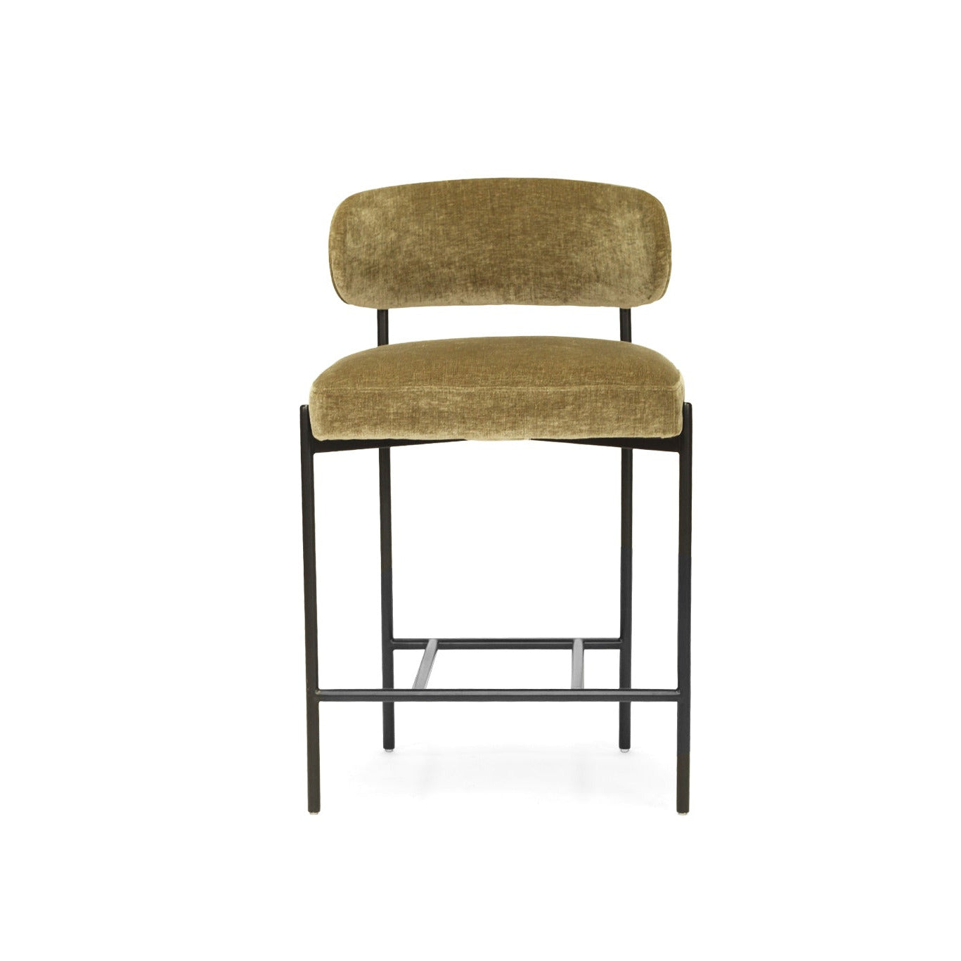 New York Ivy Velvet counter stool stool on a white background