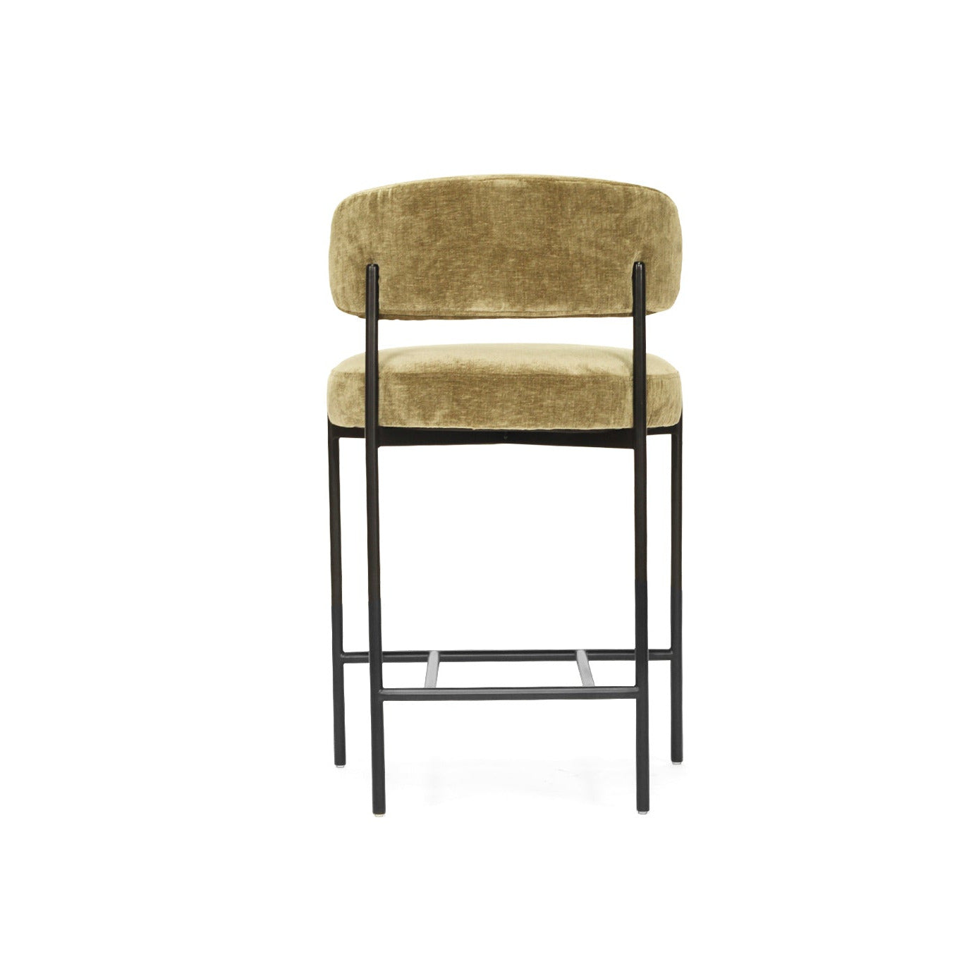 New York Ivy Velvet counter stool stool on a white background