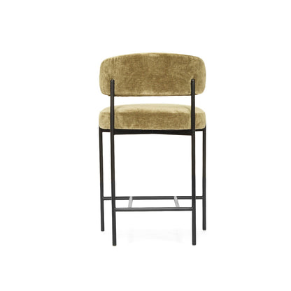 New York Ivy Velvet counter stool stool on a white background