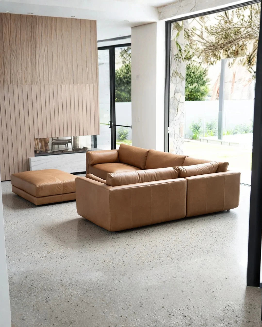 Portland Modular Leather Sofa – Trends Saddle Tan