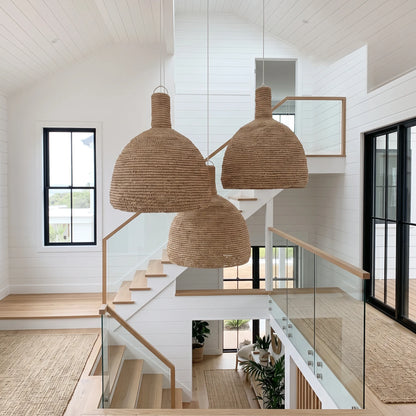 Sahwah Oversized Raffia Pendant Light Shade | Natural