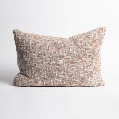 Textured pillow on a light gray background