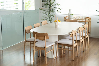 Sun Republic Siena Micro Cement Dining Table Oval 