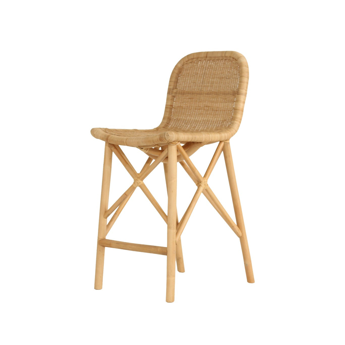 Seraphina Rattan Counter Stool - Natural