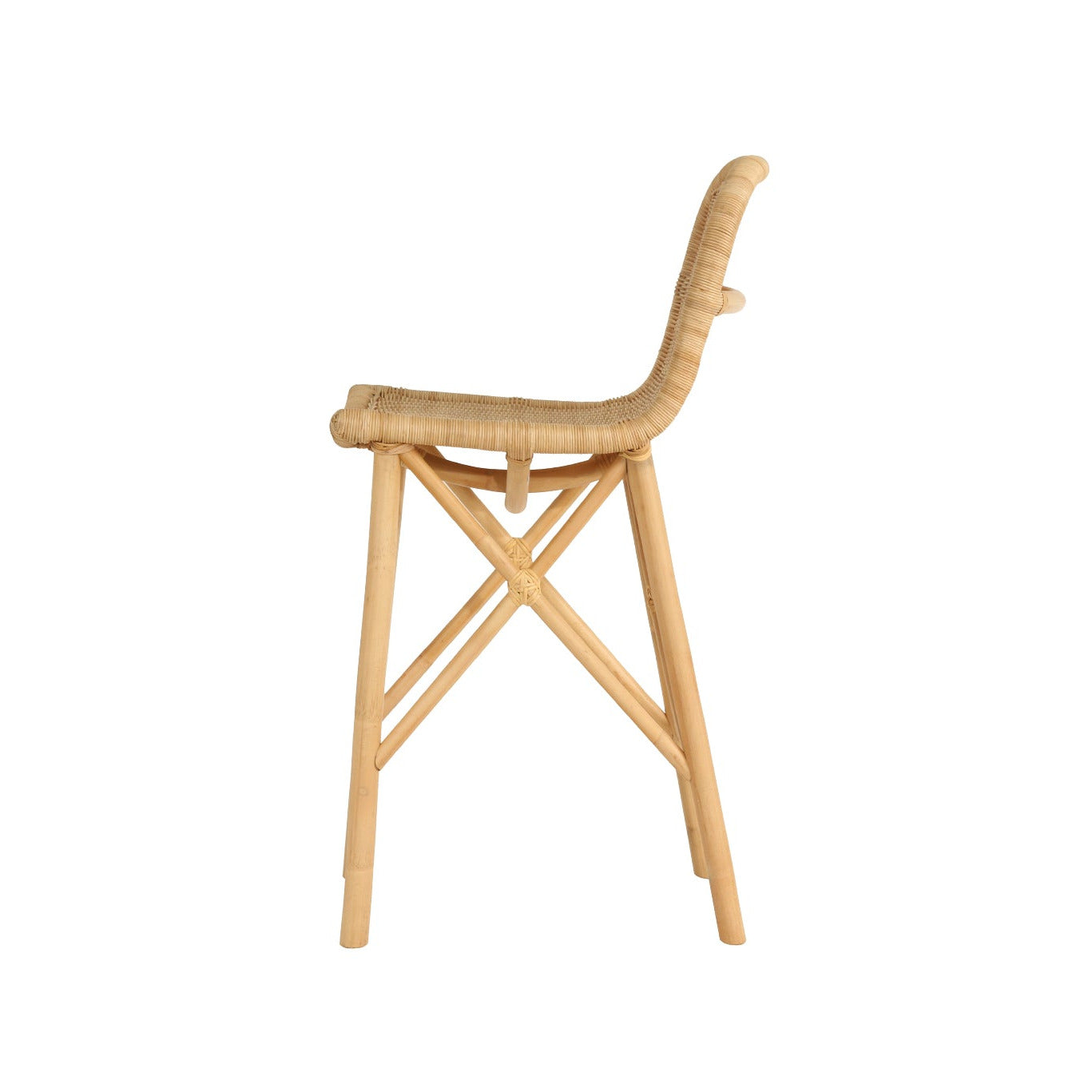 Seraphina Rattan Counter Stool - Natural