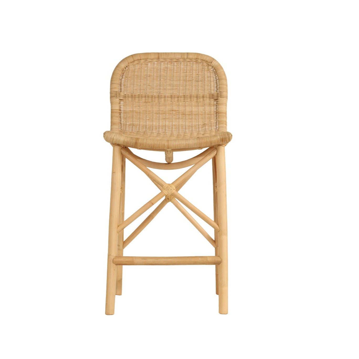 Seraphina Rattan Counter Stool - Natural