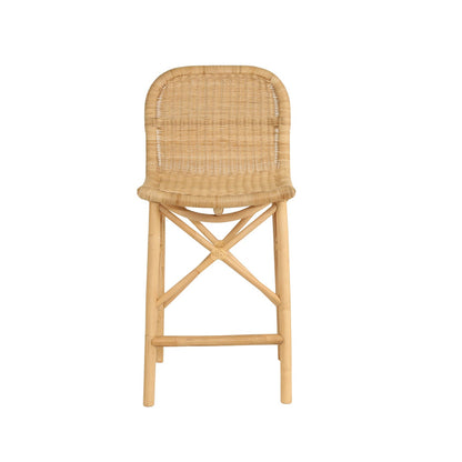 Seraphina Rattan Counter Stool - Natural