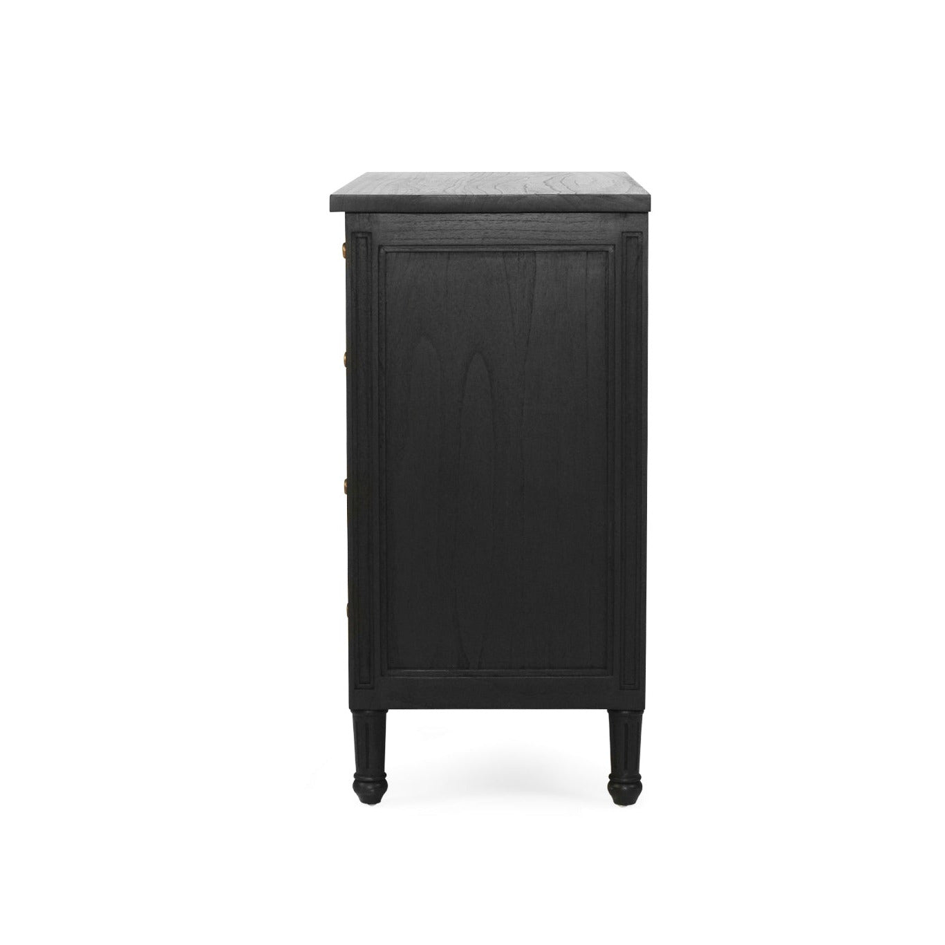 Black cabinet on a white background